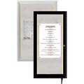 Aarco AARCO Products LODCC3648RBA Indoor-Outdoor Enclosed Aluminum Bulletin Board With LED Lighting LODCC3648RBA